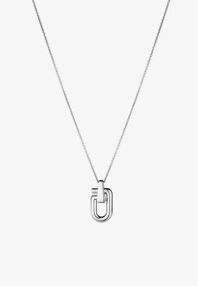 Eéra Reine Pendant Chain Necklace In Metallic