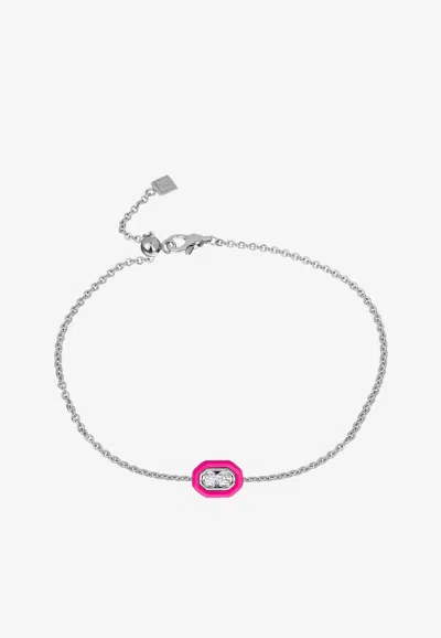 Eéra Roma Diamond Bracelet In 18-karat White Gold In Silver