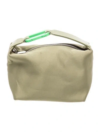 Pre-owned Eéra Satin Crossbody Bag In Green