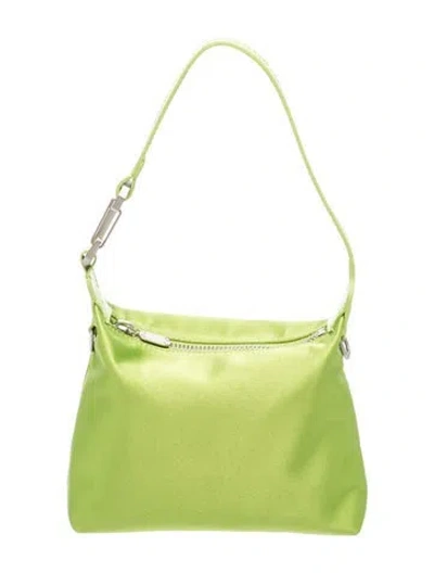 Pre-owned Eéra Satin Top Handle Bag W/ Tags In Green