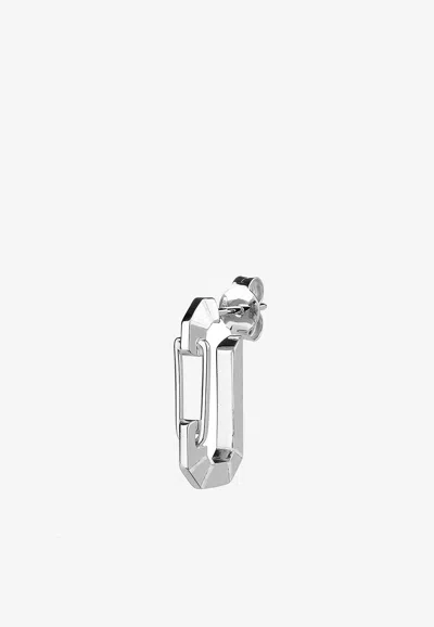 Eéra Small Eéra Single Earring In 18-karat White Gold In Neutral