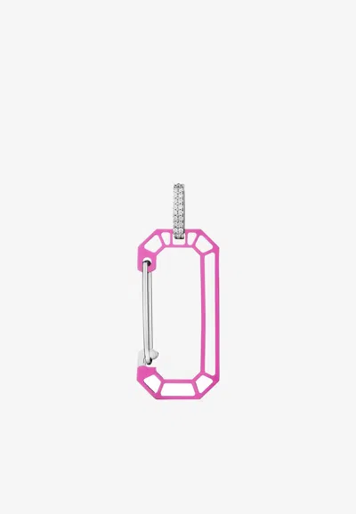 Eéra Special Order - Anima Chiara Big Earring In Fuchsia