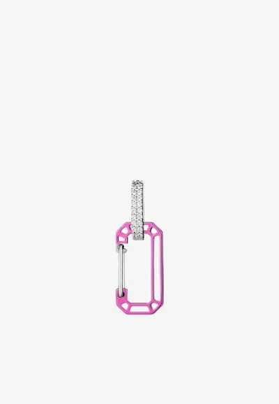 Eéra Special Order - Anima Chiara Small Earring In Fuchsia