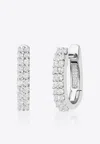 Eéra Special Order - Basic Single Earring In 18k In White Gold