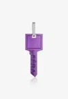 Eéra Special Order - Big Key Single Earring In 18-karat Gold With Diamonds In Purple