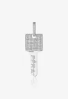 Eéra Special Order - Big Key Single Earring In 18-karat White Gold With Diamonds In Silver