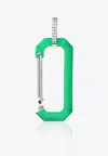 Eéra Special Order - Big Metallic Chiara Single Earring With Diamonds In Green