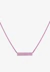 Eéra Special Order - Diamond Embellished Long Beach Necklace In Fuchsia