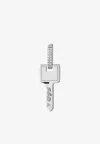 Eéra 18k White Gold Key Small Earring In Silver