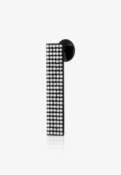 Eéra Special Order - Long Beach Diamond Earring In 18-karat Black Gold