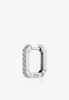 Eéra Special Order - Mini Diamond Pavé Earring In 18-karat White Gold In Silver