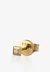 Eéra Special Order - Mini Eéra Single Stud Earring In 18-karat Yellow Gold With Diamond In Gold