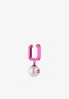 Eéra Special Order - Mini Pearl Drop Earring In 18-karat Gold In Fuchsia