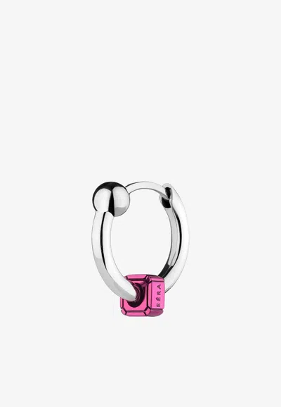 Eéra Special Order - Mini Piercing Hoop Earring In 18-karat Gold In White Gold