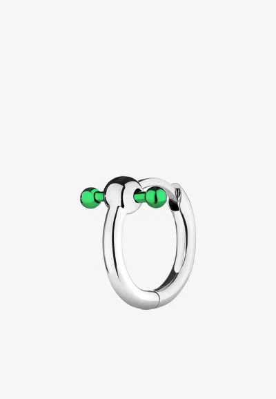 Eéra Special Order - Mini Piercing Hoop Earring In 18-karat Gold In White Gold