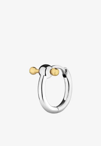 Eéra Special Order - Mini Piercing Hoop Earring In 18-karat Gold In White Gold