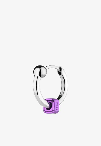 Eéra Special Order - Mini Piercing Hoop Earring In 18-karat Gold In White Gold