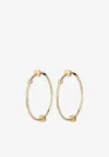 Eéra Special Order - Ninety Hoop Earrings In 18-karat Gold In Gold