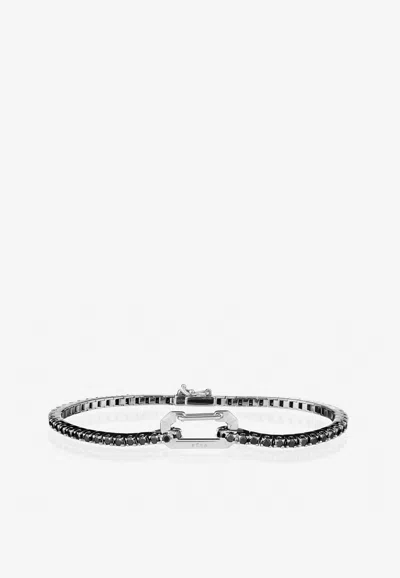 Eéra Special Order - Paris Diamond Pavé Bracelet In 18-karat Black Gold