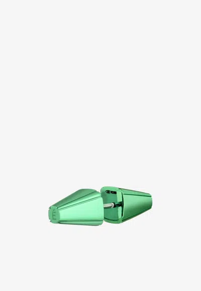 Eéra Special Order - Piercing Stud Earring In 18-karat Gold In Green