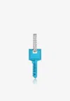 Eéra Special Order - Small Key Single Earring In 18-karat Gold With Diamonds In Blue