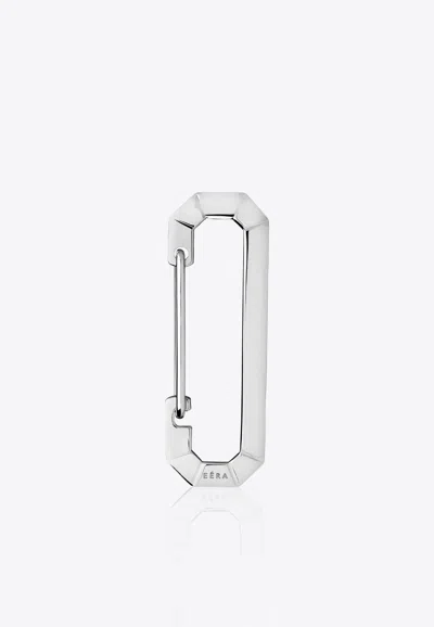 Eéra Special Order - Small Ny Single Earring In 18k In White Gold