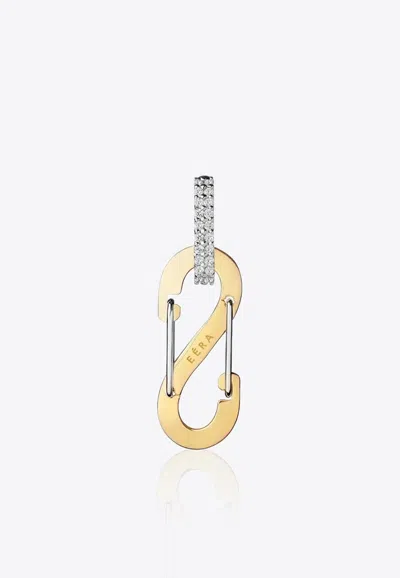 Eéra Special Order - Small Romy Single Earring In 18k Yellow/white Gold With Diamonds