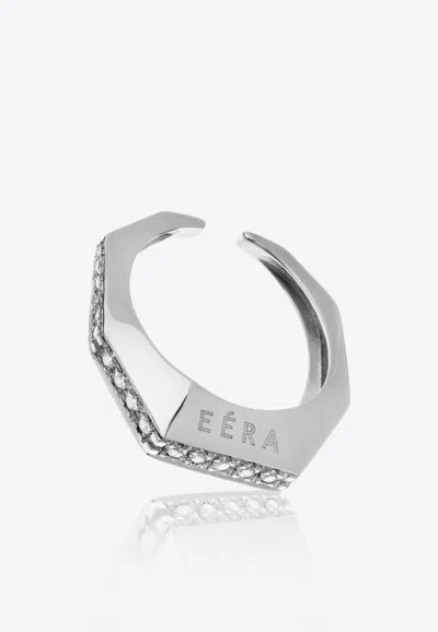 Eéra Special Order - Small Sabrina Single Ear-cuff In 18k In White Gold