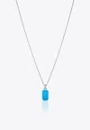 Eéra Special Order - Small Tokyo Necklace In 18k Gold In Blue