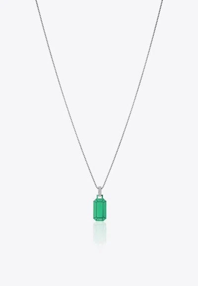 Eéra Special Order - Small Tokyo Necklace In 18k Gold In Green