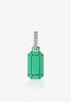 Eéra Special Order - Small Tokyo Single Earring With Diamonds In Green