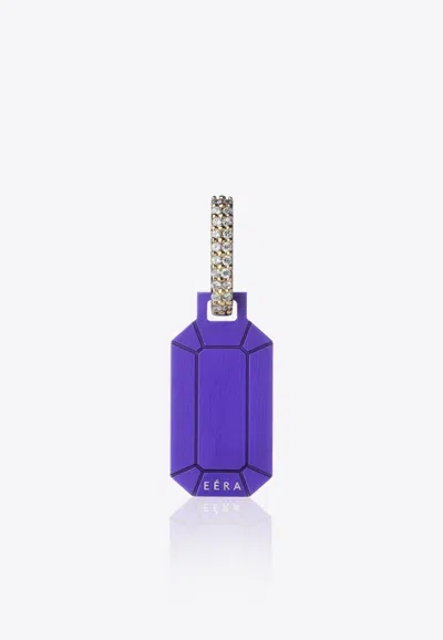Eéra Special Order - Small Tokyo Single Earring With Diamonds In Purple