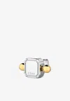 Eéra Special Order - Square Piercing Earring In 18-karat Gold In White Gold