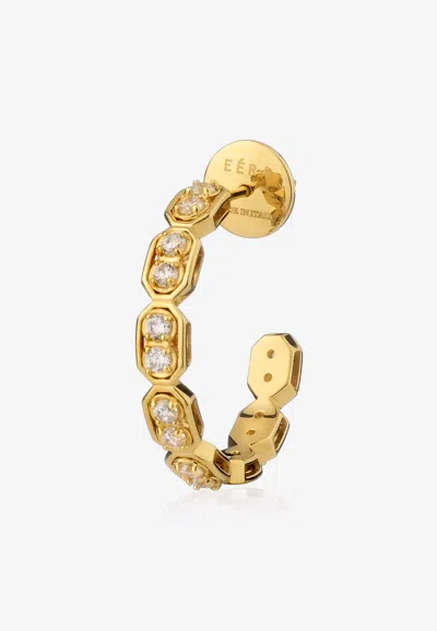 Eéra Special Order - Big Roma Hoop Earring In 18-karat Yellow Gold With Diamonds