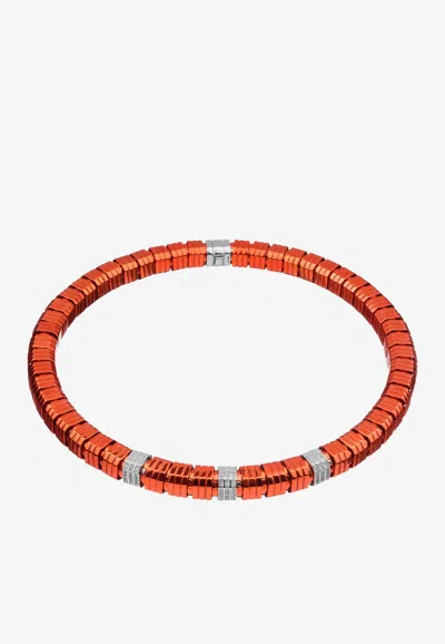 Eéra Special Order - Candy Necklace In 18-karat White Gold In Orange