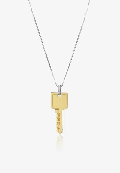Eéra Special Order - Key Necklace In 18-karat Yellow Gold With Diamonds