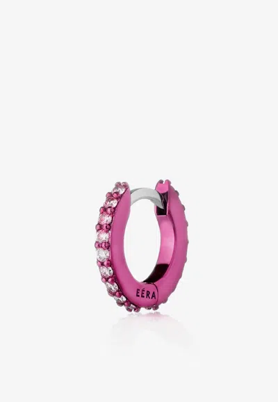 Eéra Special Order - Mini Eéra Single Earring In 18-karat Gold With Diamonds In Pink
