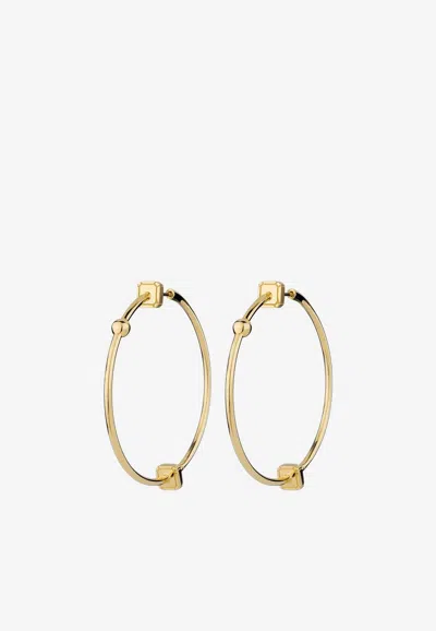 Eéra Special Order - Ninety Hoop Earrings In 18-karat Gold In White