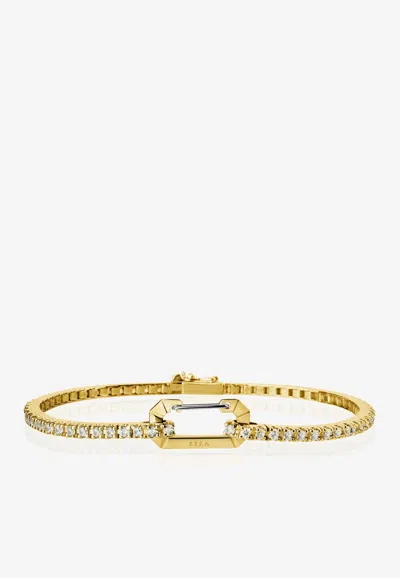 Eéra Special Order - Paris Diamond Paved Bracelet In 18-karat Yellow Gold
