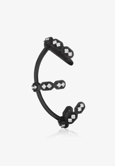 Eéra Special Order - Roma 18-karat Black Gold Earcuff With Diamonds