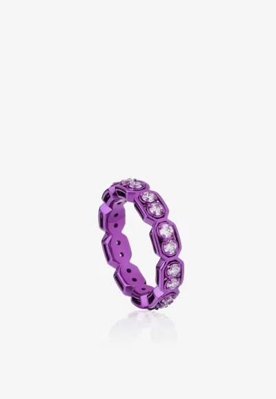 Eéra Special Order - Roma Diamond Ring In 18-karat Gold In Purple