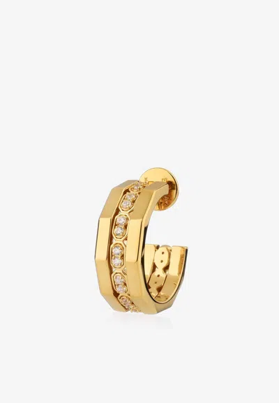 Eéra Special Order - Roma Hoop Earring In 18-karat Yellow Gold With Diamonds