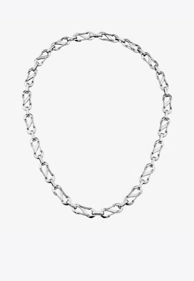 Eéra Special Order - Romy Chain Necklace In Silver In Gray
