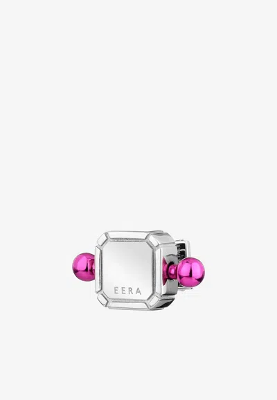 Eéra Special Order - Square Piercing Earring In 18-karat Gold In Silver