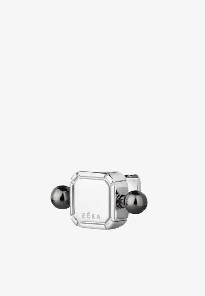 Eéra Special Order - Square Piercing Earring In 18-karat Gold In Silver