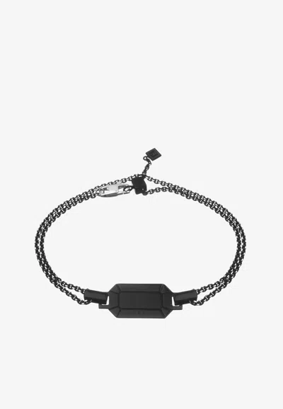 Eéra Special Order - Tokyo Bracelet In 18-karat White Gold And Silver In Black
