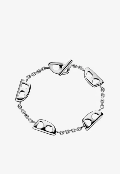 Eéra Stone Chain Bracelet In Silver
