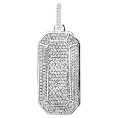 Pre-owned Eéra Tokyo Earring Big White Gold Full Pavè