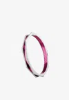 Eéra Tubo Diamond Bracelet In 18-karat White Gold In Pink