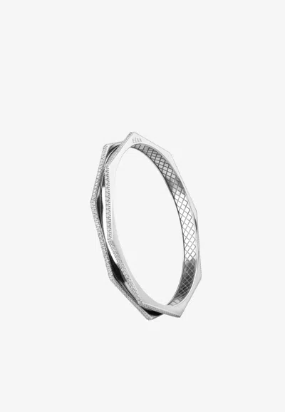 Eéra Tubo Diamond Bracelet In 18-karat White Gold In Silver